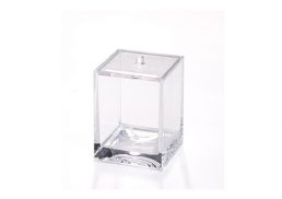CH COTTON HOLDER CUBE CLEAR