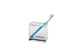 CH TOOTHBRUSH HOLDER CUBE CLEAR