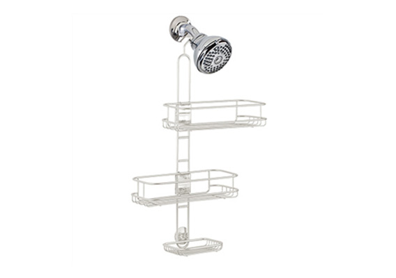 Shower Caddy Linea Adjustable White