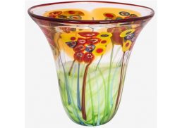 Coloured Glass Bowl Eden 27x27x27cm