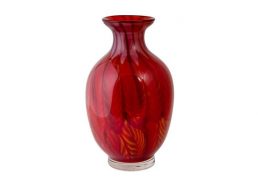 Coloured Glass Vase - Moulin 22x22x38cm