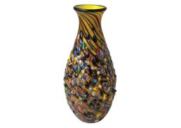 Coloured Glass Vase Periwinkle