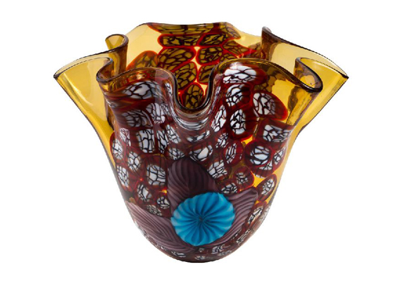 Coloured Glass Vase - Verona 30x27x24cm