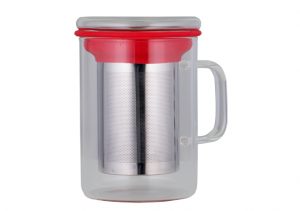 Avanti Tea Mug With Infuser 350ml Red