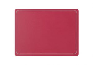 Wilkie Brothers Placemat Red with Silver Border