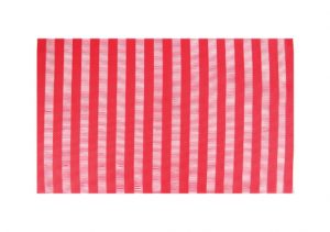 Wilkie Brothers Placemat Vertical Stripe Red