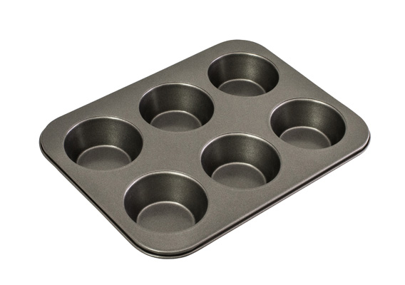 Bakemaster 6 Cup Large Muffin Pan 35X26CM