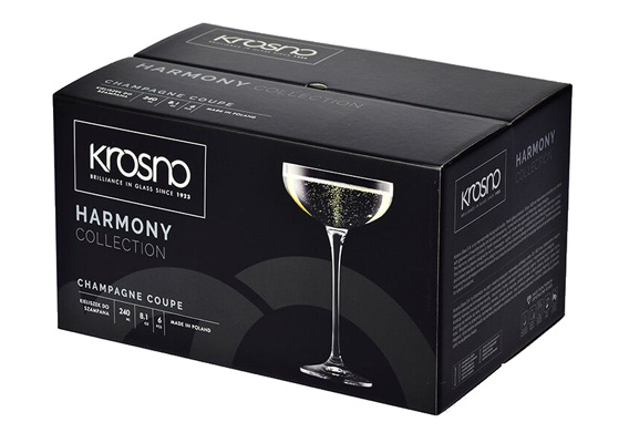 Harmony Champagne Coupe 240ML 6pc Gift Boxed