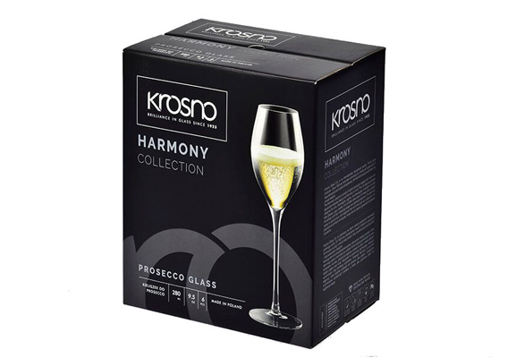 Harmony Prosecco Glass 280ML 6pc Gift Boxed