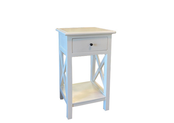 CROSS ACCENT TABLE 1 DRAWER