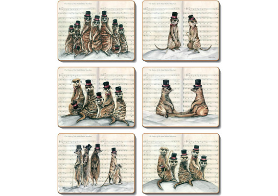 Cinnamon - Mad Hatted Meerkats Placemats & Coasters