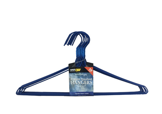 Hanger Plastic Coated Wire 2mm Assorted PK10