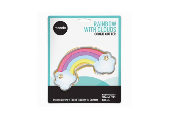 Mondo Cookie Cutter RAINBOW WITH CLOUDS