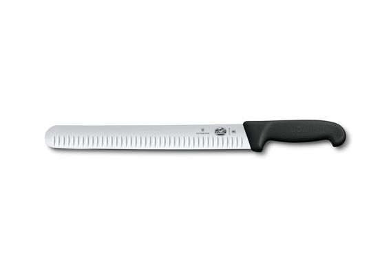Victorinox Knife - Salmon Knife 30cm Flexible Rnd Tip Blade Fluted Edge Fibro