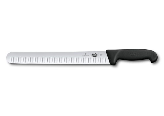 Victorinox Knife - Salmon Knife 36cm Flexible Rnd Tip Blade Fluted Edge Fibro