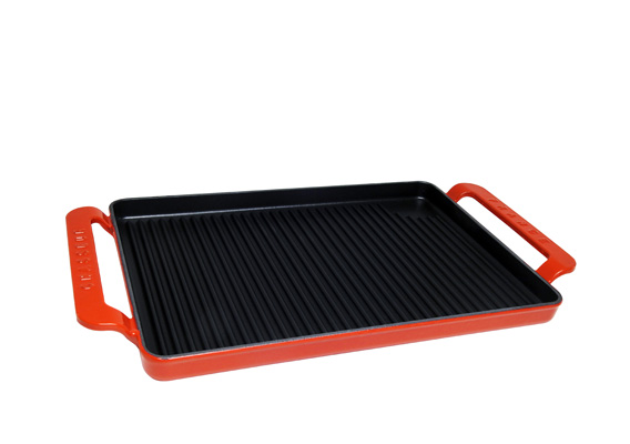 Chasseur Rectangular Grill 42 x 24cm Inferno Red