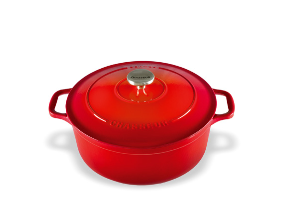 Chasseur Round French Oven 26cm/5L Inferno Red