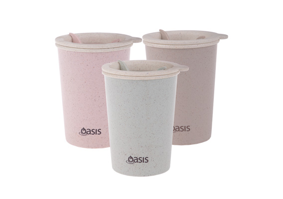 Oasis Double Wall "Eco Cup" 300Ml Asst Colours