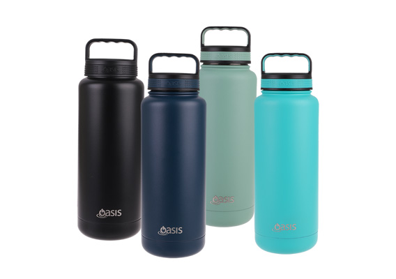 Oasis Stainless Steel Double Wall Insulated "Titan" Bottle 1.2L