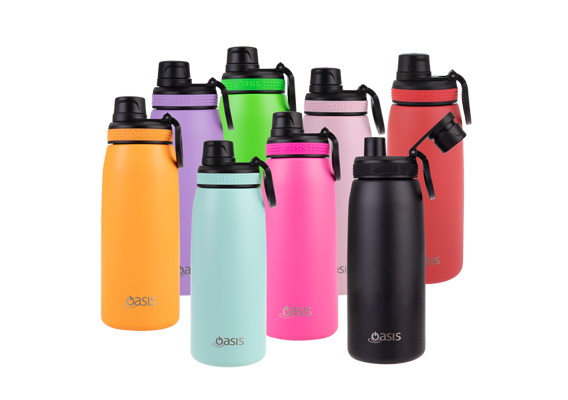 Oasis Stainless Steel Double Wall Insulated Sports Bottle W/ Screw Cap 780Ml