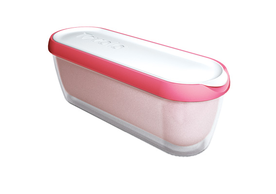 Tovolo Glide-A-Scoop Ice Cream Tub 1.4L - Strawberry Sorbet Pink
