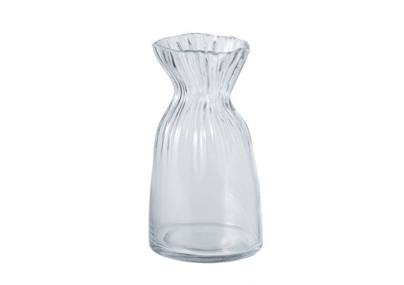 Amalfi Paperbag Glass Vase Clear 14X14X26Cm