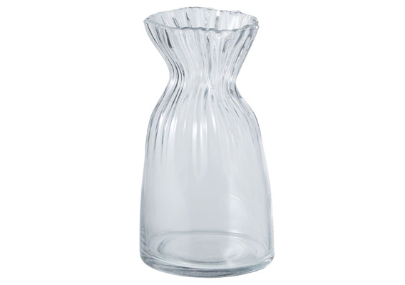 Amalfi Paperbag Glass Vase Clear 16X16X30Cm