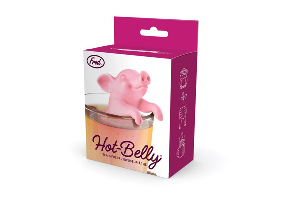 Fred Hot Belly Tea Infuser Pink 14.5X1.3X15Cm