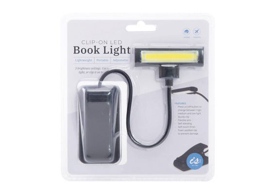 Tech 2 It Large Clip-On Led Book Light Black 7X4X31Cm